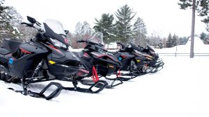 Snowmobiles in St Germain, WI