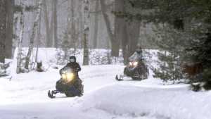 Snowmobiling in Rhinelander, WI