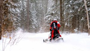 Snowmobiling in Boulder Junction, WI