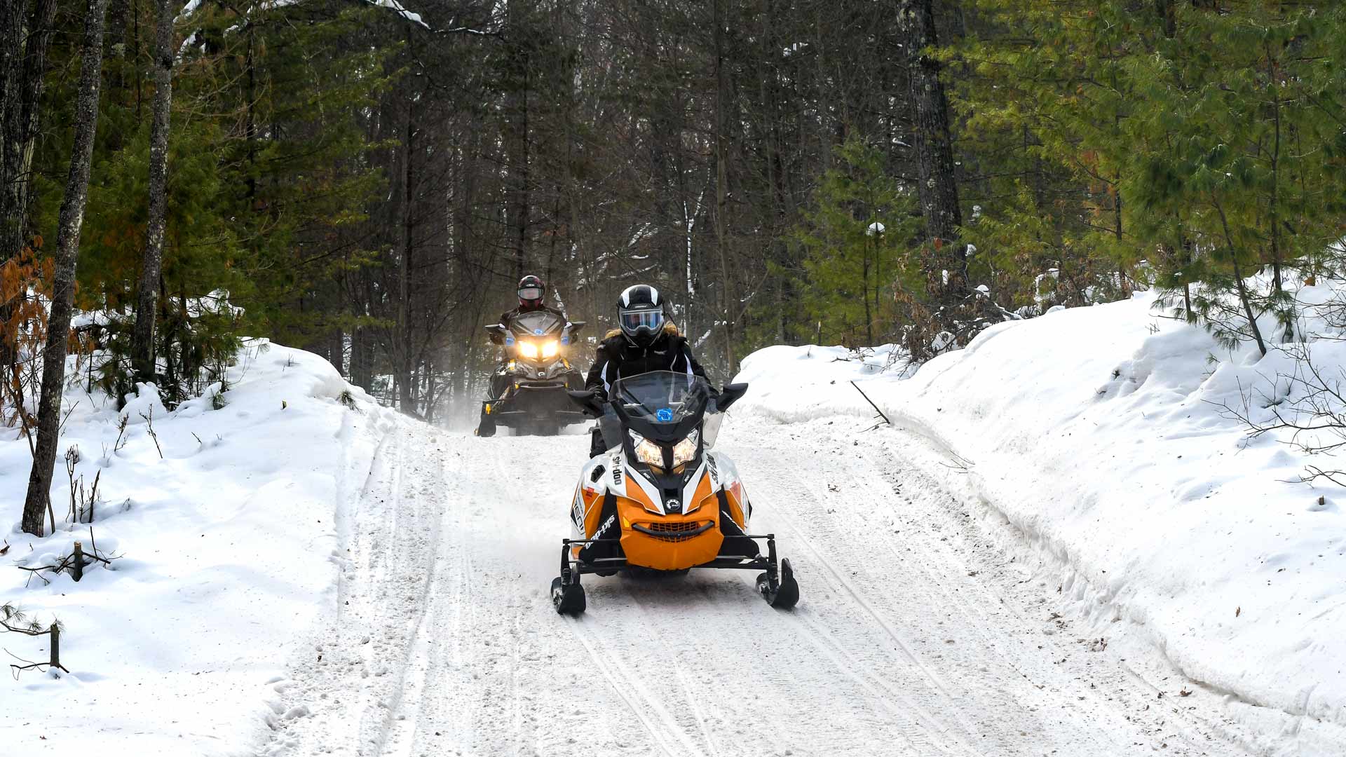 Snowmobiling in Conover, WI