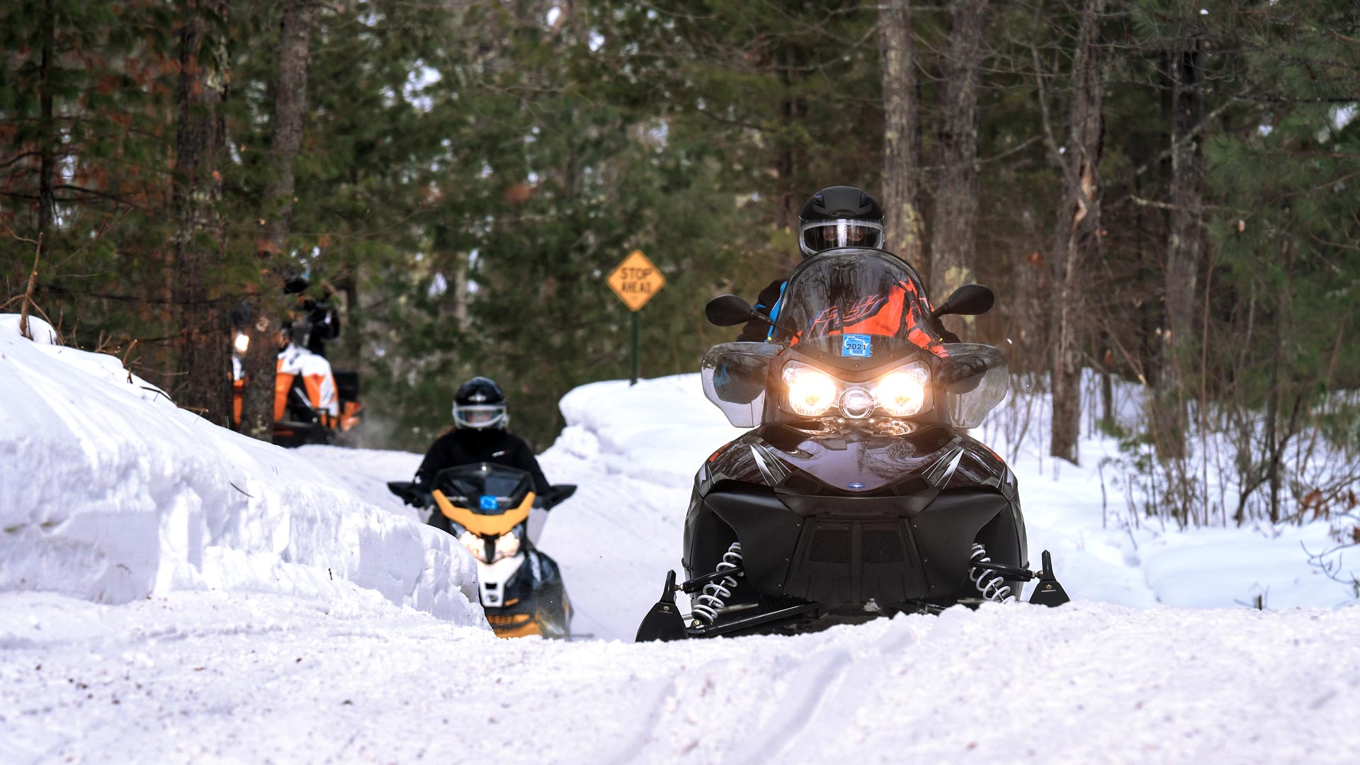 Snowmobiling in Vilas County, WI