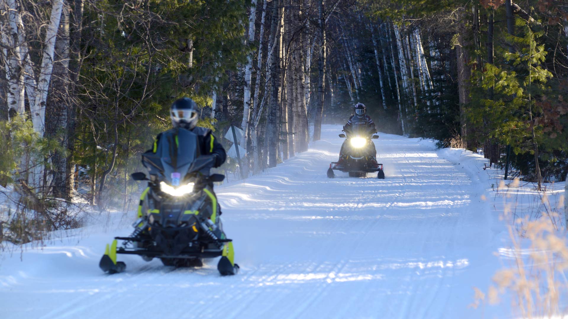 Snowmobiling in Three Lakes, WI