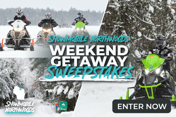 snowmobile northwoods weekend getaway sweepstakes